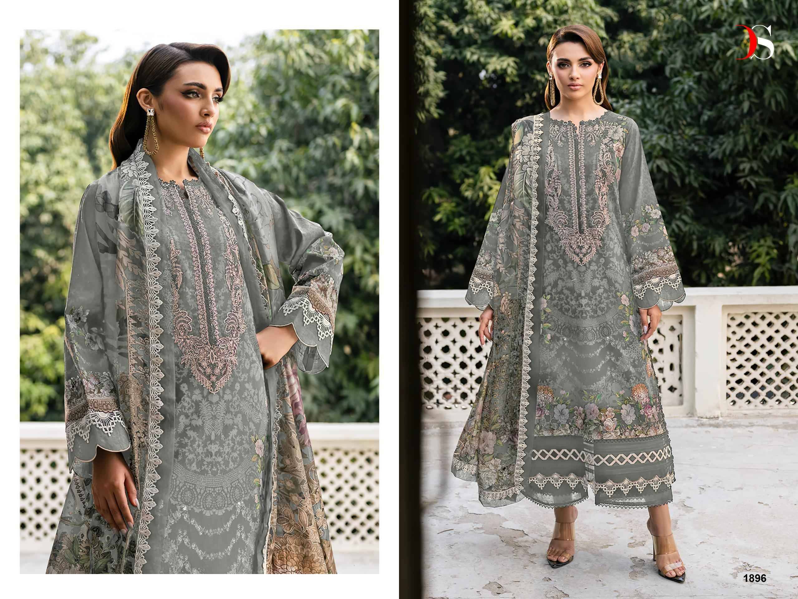 Jade Elara By  DEEPSY SUITS 1891 to 1896 SERIES Pakistani Stylish Beautiful Colourful Printed & Embroidered Party Wear & Occasional Wear Pure cotton Dresses At Wholesale Price